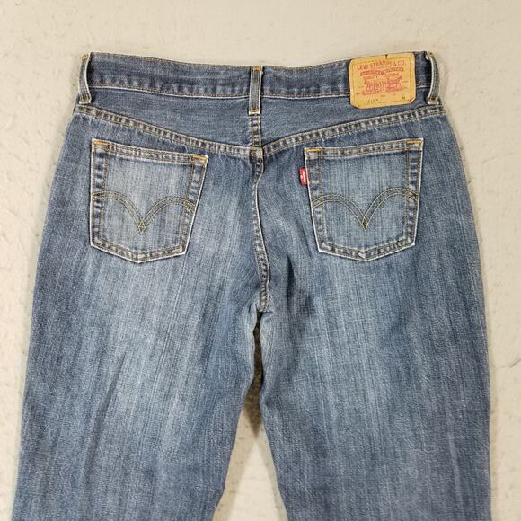 Levi's 515 Jeans women's 10 petite nouveau bootcut blue denim pants retro - Picture 11 of 16